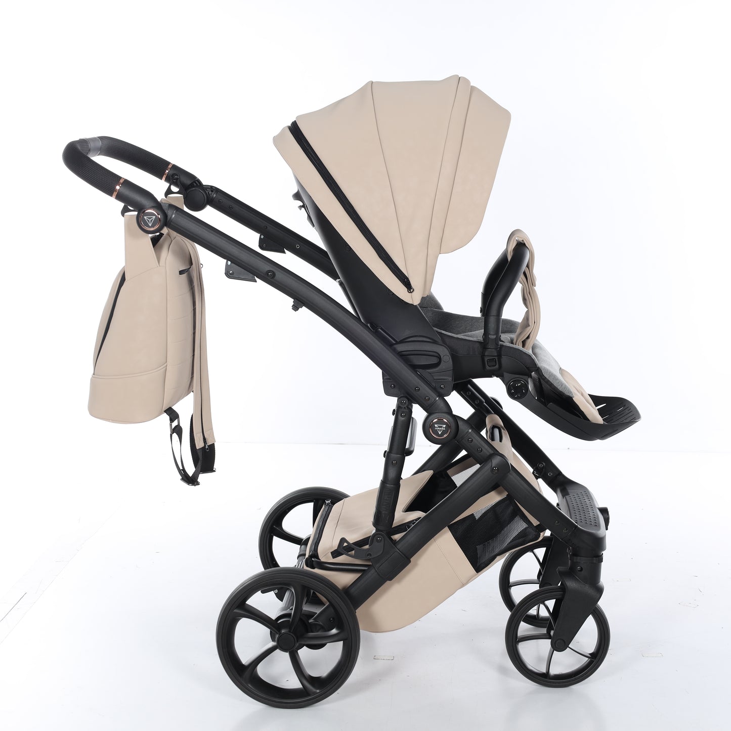 Junama SPACE NUBUK 2 in 1 , prams and stroller, BEIGE