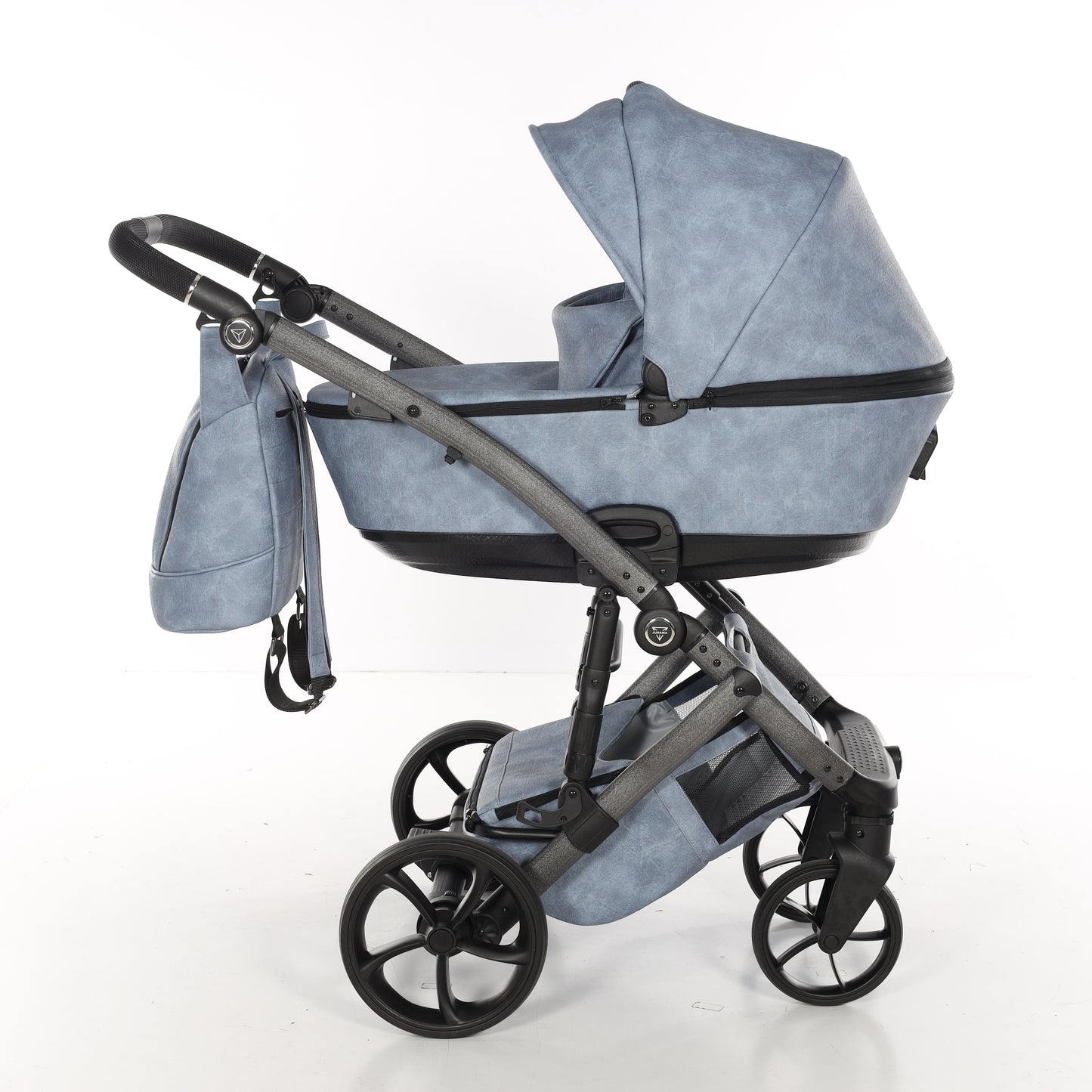 Junama SPACE JEANS 2 in 1 , prams and stroller, BLUE